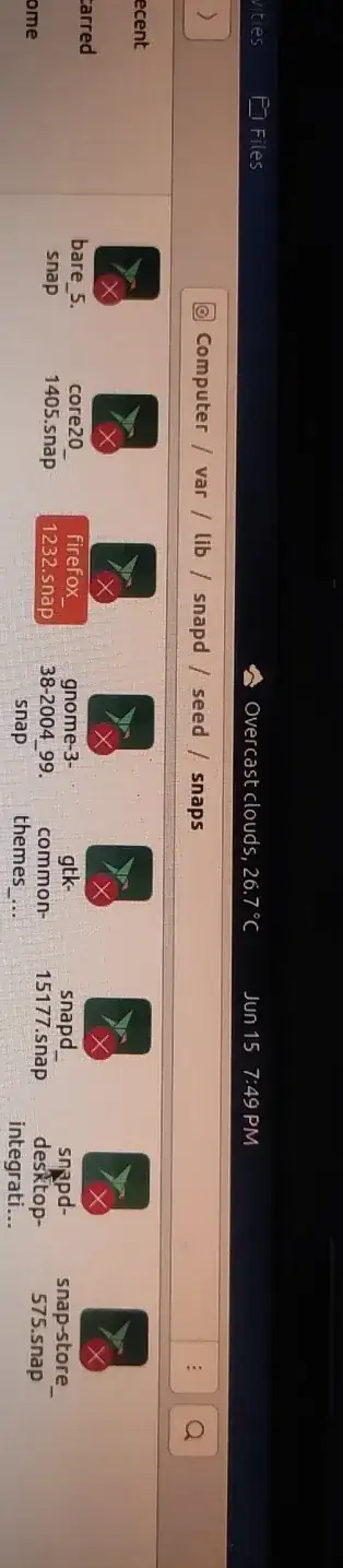 the package with it's location