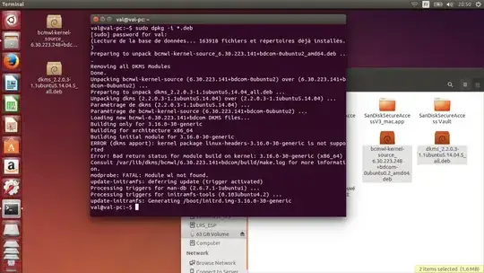 dpkg *.deb the 64bit driver