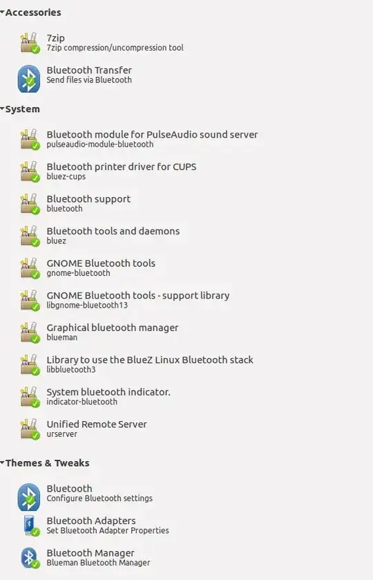 software installed related to bluetooth