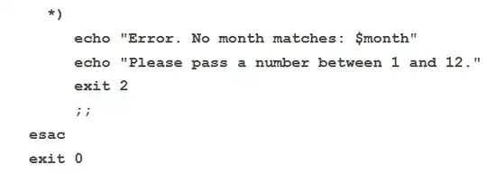 screenshot of relevant lines of code