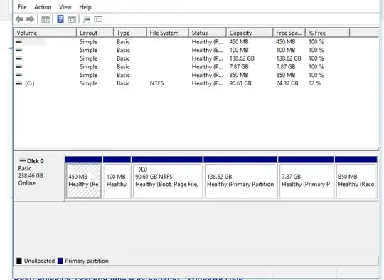 partition screenshot