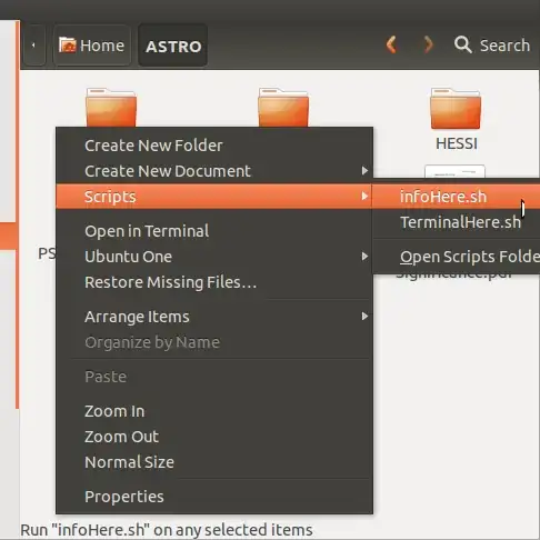 The resulting menu looks like this.
