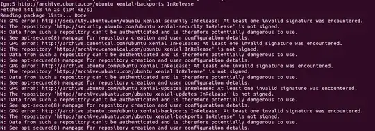 There are lots of "not signed" and "can't be authenticated" error messages.