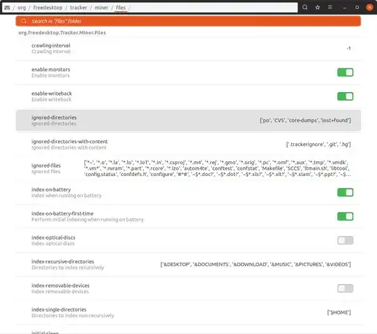 I see its enabled using dconf-editor ->org->freedesktop->tracker->miner->files