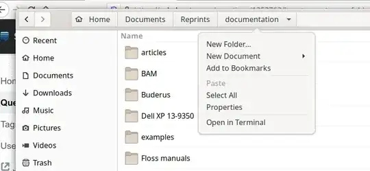 Breadcrumb menu dropdown