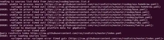 error while rosdep update