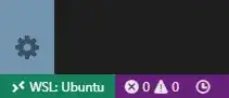 The remote editing button the lower-left corner of the screen is now wider and says WSL: Ubuntu in it, indicating that most actions in this window apply to the remote editing session