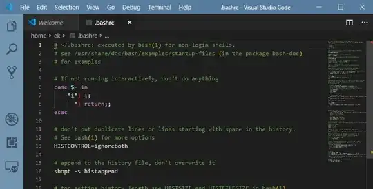 editing the file on the WSL system