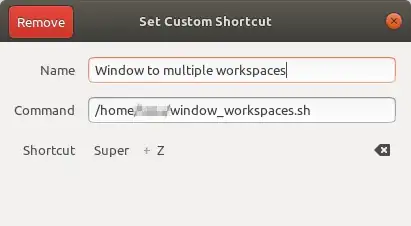 GNOME shortcut