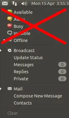 Chat status section screenshot