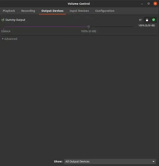 here is PaVuControl screenshot