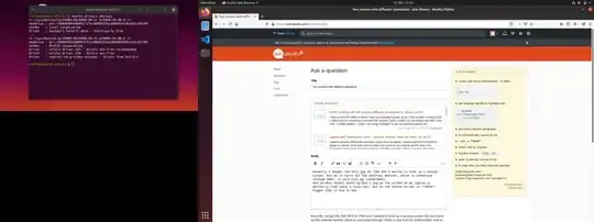 Screenshot of the scaling issue