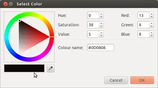 Screenshot of MyUnity, sampling from colour wheel