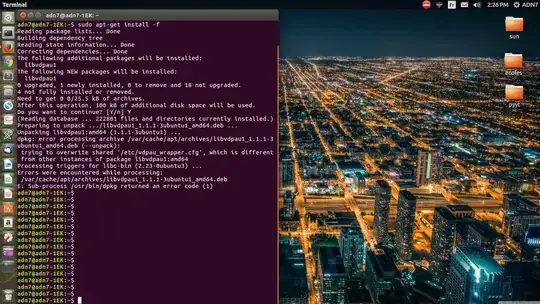 What I got when I tried the command that they mentioned in the second pic 