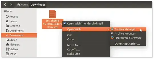 Open with Archive Manager 