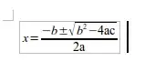 Quadratic Formula