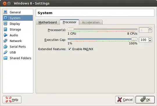 frozen accelerator tab