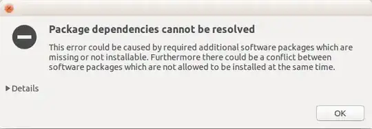 package dependencies could not be resolved