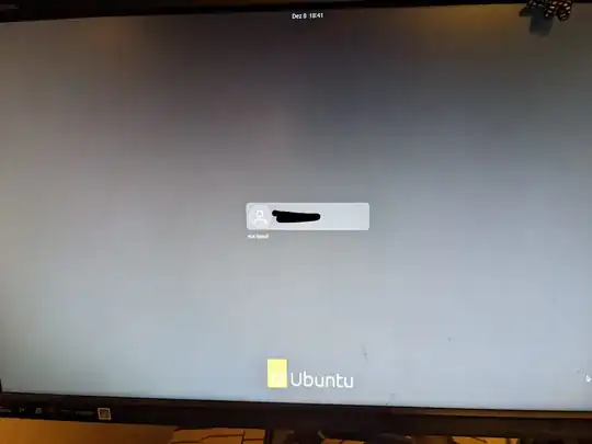 Ubuntu Login Screen