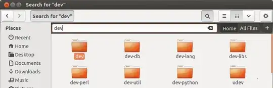 search in the home folder