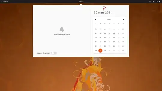 Calendar has a space instead of weekday