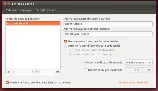 Keyboard configuration