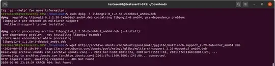 screenshot of terminal