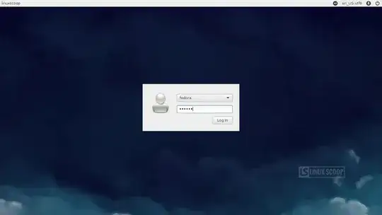 Lightdm login screen