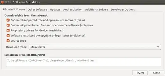 repositories in Software & Updates