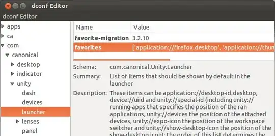Screenshot of dconf-editor, cropped
