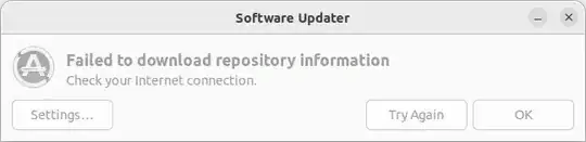 Another update error