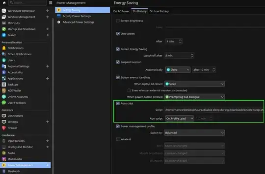 Make enable-sleep.sh run when ac-power is disconnected via the ubuntu settings