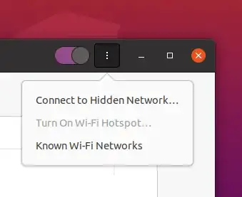 'turn on wifi hotspot' option is grayed out