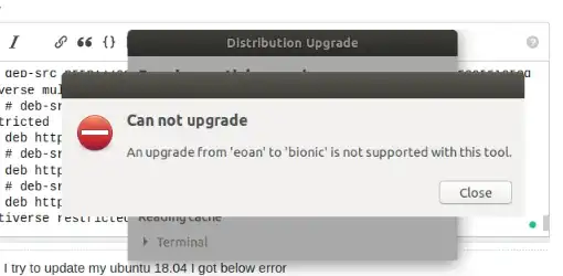 Software Updater error