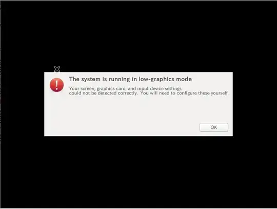 <code>The system is running into low graphics mode</code>