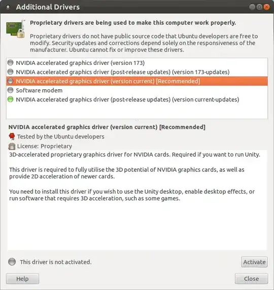 Additional Drivers Screenshot