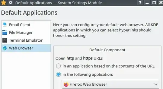 Default Applications > always Firefox