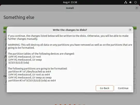 installation confirmation screen