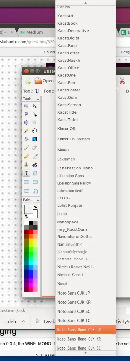 A mess of regional fonts