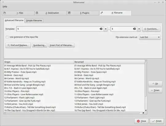  "Advanced Filename" image showing the default settings.