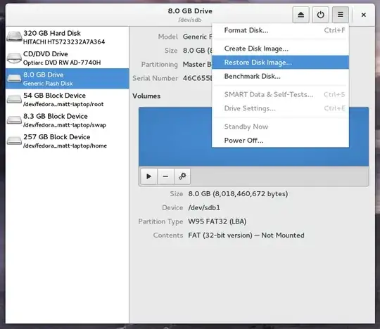 Step 2. Select device and choose Restore