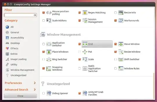 CompizConfig screenshot showing plugin