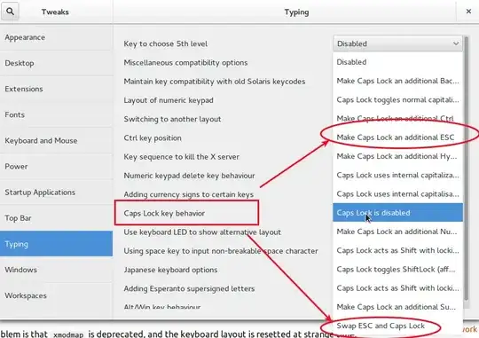 gnome tweak tool screenshot editing caps lock behavior