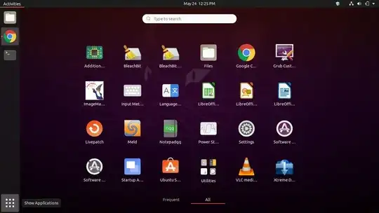 Screenshot of "Show Applications"