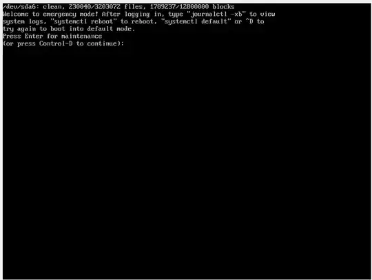 Emergency mode systemd