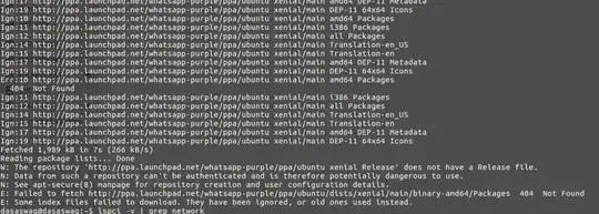 Error is shown in this picture