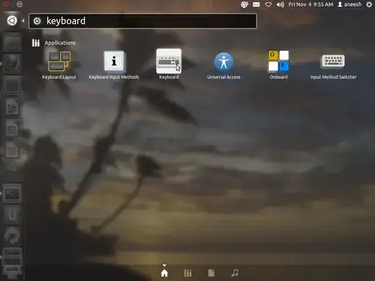screenshot of searching in dash (Unity desktop) with results