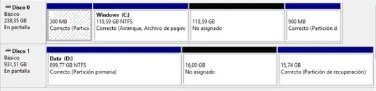 Disk space