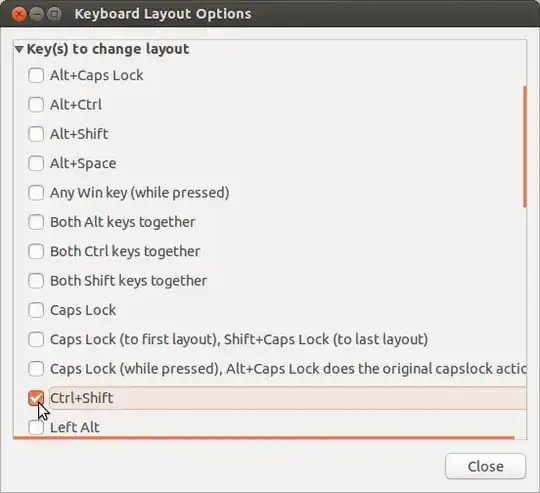 Key(s) to change layout