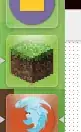 As you can see, the minecraft icon is not a circle, unlike the Firefox and file manager icons.